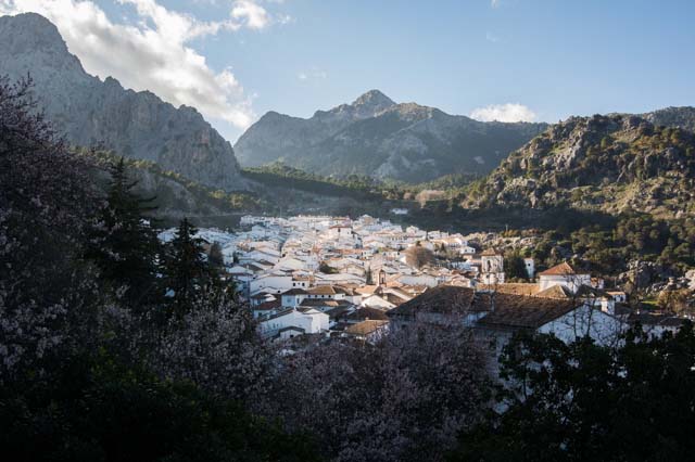 The view from a viewpoint in the town of Grazalema.